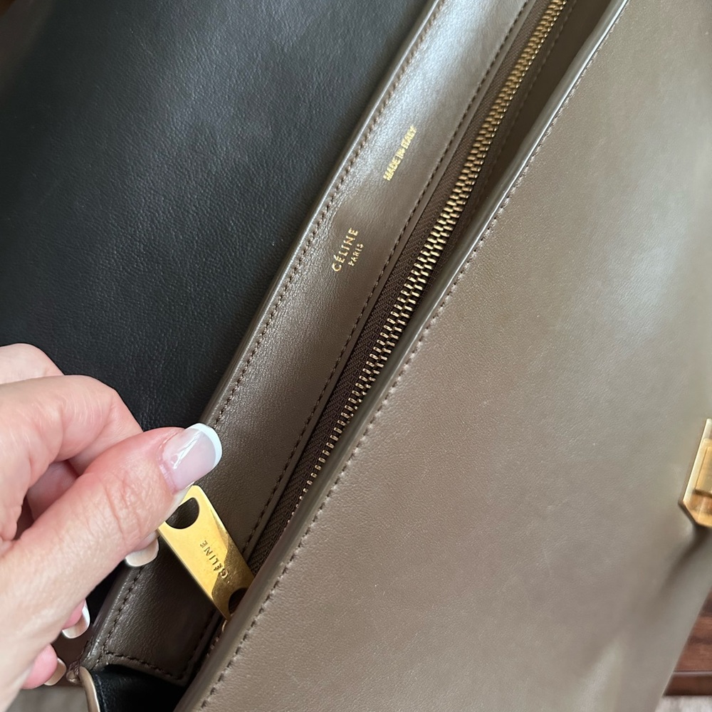 Authentic Céline Trapeze Bag – Tri-Color Leather & Suede | Rare Phoebe Philo Era - Picture 6 of 13